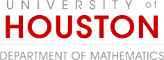University of Houston Department of Mathematics